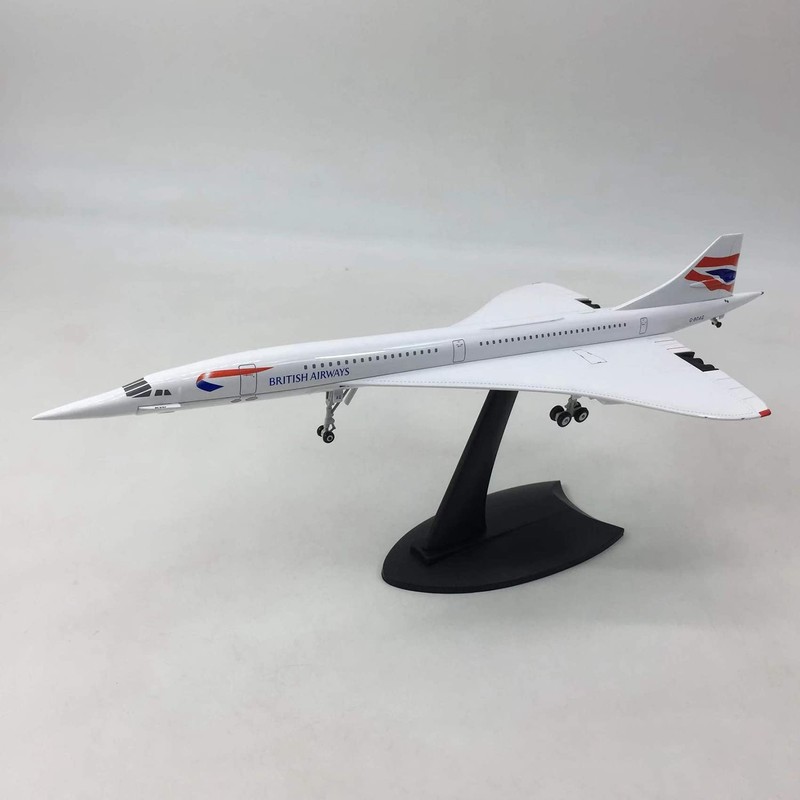 Dasing Model Aeroplane with Stand Concorde Supersonic Passenger Toy Aeroplane