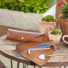 Garden Tool Bag Organizer,Waterproof Garden Tool Bag Small Organizer | Foldable Artificial Leather Case Handy Accessories Holder for Tweezers, Shears