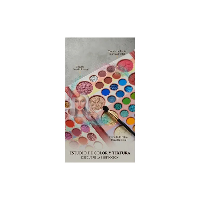 Paleta De Sombras Para Ojos Nude Maquillaje Natural Glitter