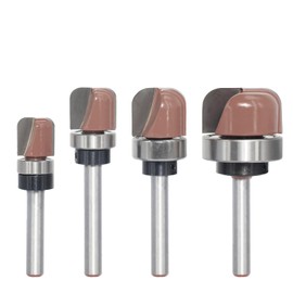 Akylin Bowl and Tray Template Router Bit Set, 1/4 Inch Shank Dish Carving Router Bits with Ball Bearing, Cutting Dia. 1/2",9/16",5/8" and 5/8",Wood Cutter Woodworking Tool