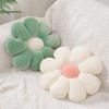 2 Pcs Sage Green Throw Pillow Decorative Flower Pillows for