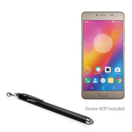 BoxWave Stylus Pen Compatible with Lenovo P2 - EverTouch Capacitive Stylus, Fiber Tip Capacitive Stylus Pen - Jet Black