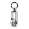 heyous U Type Swivel Pulley 304 Stainless Steel Duplex Bearing