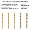 MAXTOOL 5/16" 5PCs Identical Jobber Length Drill Bits HSS M2
