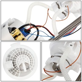 Auto Dynasty E7183M Electric Fuel Pump Assembly Module Compatible with Dodge Ram 1500 8.3L 2004-2006, 12V, White