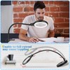 JUOIFIP Lupe mit Licht und Clip- 10X 20X Desktop Lupenlampe