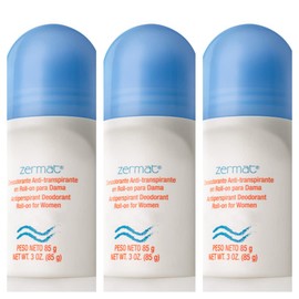 ZERMAT VIVAZE SHARON ANTIPERSPIRANT DEODORANT ROLL ON FOR WOMEN. SET OF 3