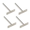 Gad2go 4 Pieces Floating Shelf Brackets 75mm Heavy Duty Invisible