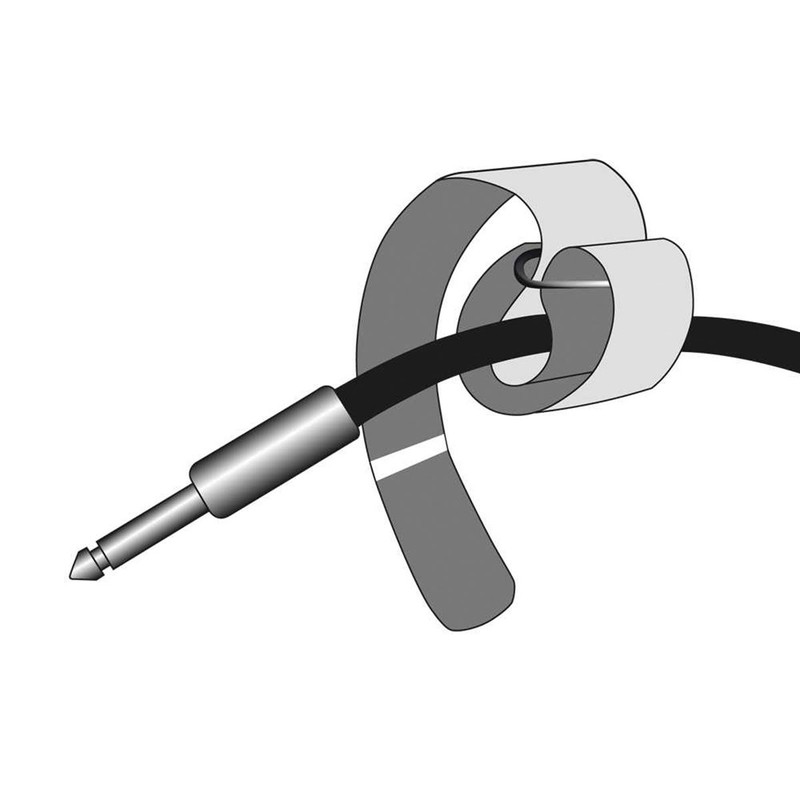 Set of 10 Velcro Cable Ties, 200 x 20 mm,