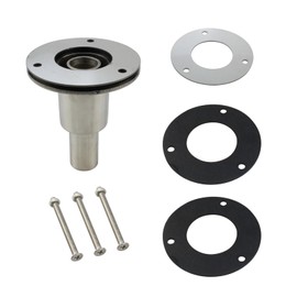 Onseeda Straight 316 Stainless Steel Thru Hull/Exhaust Fitting 24mm Tube Pipe Socket Hardware for Webasto Eberspacher,Hardware of Diesel Parking Heater, for Boat Marine Car Truck