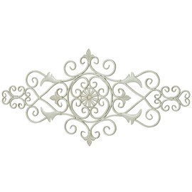 Touch of Class Merano II Traditional Ivory Openwork Scrolling Decorative Metal Wall Grille Sculpture