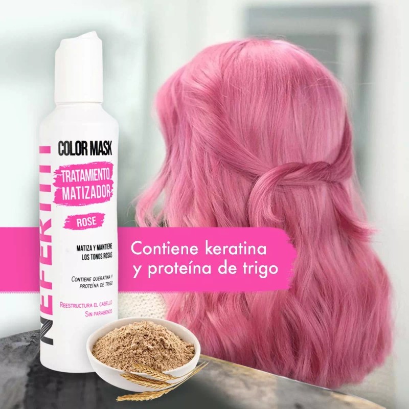 STYLIST Tratamiento Matizador Con Keratina Para Los Tonos Rosa 300ml