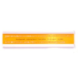 Studygraph by Graph'it Normograf for Technical Drawings, Maps and Charts, Letters, ISO, 3 mm, Architect, Plastic, Heavy Duty, Shockproof, 13.8 x 3 cm