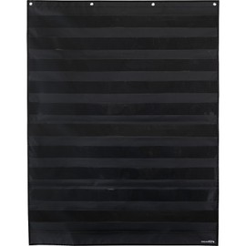 Really Good Stuff Large Rectangle Pocket Chart Black - 1 Pocket Chart