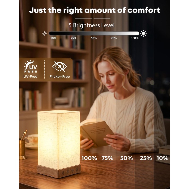Geecent Light Therapy Lamp 10000 Lux Sun Lamp, 5 Brightnes