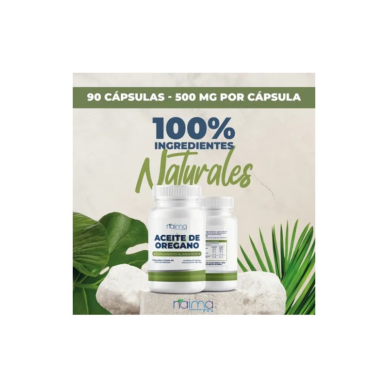 Aceite De Orégano 450 Cápsulas Calidad Premium Sin Sabor