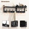 Evermagin 29" Coat Rack Wall Mount with Shelf, 4 in