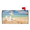 Duduho Sea Starfish Beach Nautical Anchor Mailbox Cover Magnetic Summer Mailbox Wraps Post Box Cover Décor 21x18 in