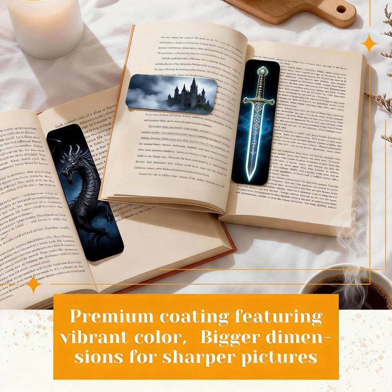 Magnetic Bookmarks Sublimation Blanks 2x5 Inch 10 PCS