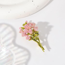 Rose enamel brooch Three-dimensional rose brooch Gifts for her Valentine's Day gifts Mother's Day gifts Birthday gifts