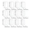 SGERUFZ 24Pcs Press-On False Nails with French Design, Acrylic Glossy,