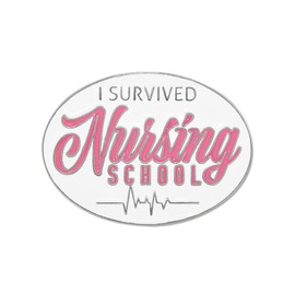 PinMart I Survived Nursing School Lapel Pin Nurse Graduate Appreciation Gift