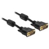 Delock 83192 DVI Stecker auf DVI Stecker Kabel (24+1-polig, 5m)