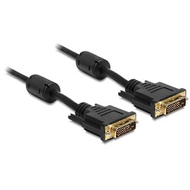 Delock 83192 DVI Stecker auf DVI Stecker Kabel (24+1-polig, 5m)
