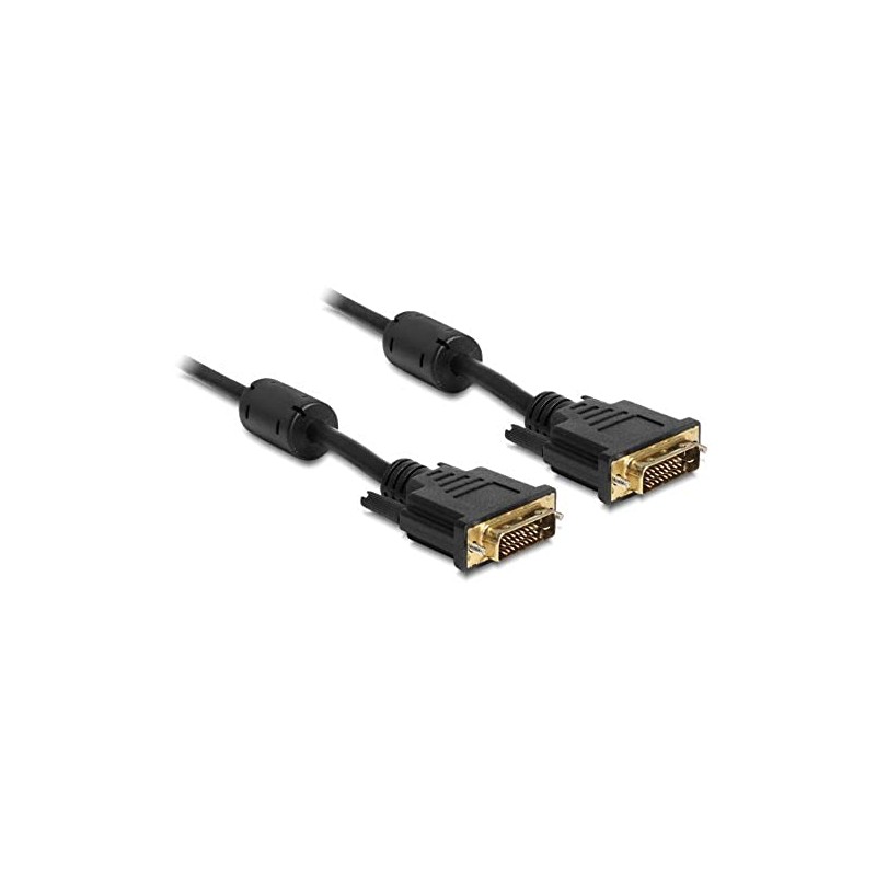 Delock 83192 DVI Stecker auf DVI Stecker Kabel (24+1-polig, 5m)