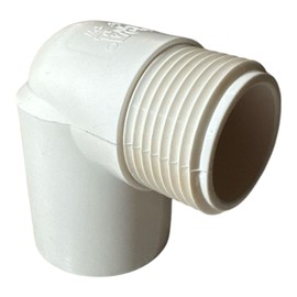 ERA 1/2 in. SCH-40 PVC 90-Degree Straight Elbow Male x Female-Threaded MIP x FIP (5 PACK)