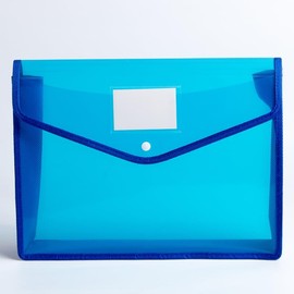 b Organizador de documentos con botón, bolsa de documentos transparente impermeable, carpeta de archivos ampliable con letra A4 para organización de  