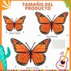 AmazingSpark - 12 decoraciones de mariposa monarca, naranja, 12/10/8