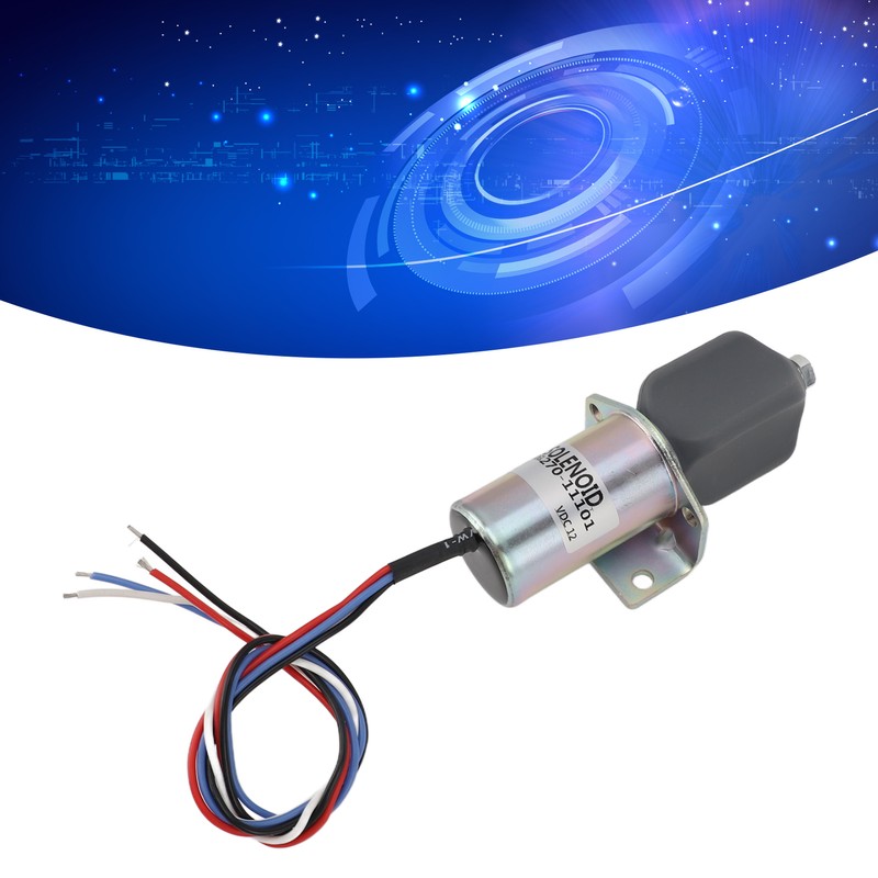 12V Electric Exhaust Solenoid High Accuracy Anti Interference 4 Wire