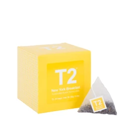 T2 Tea New York Breakfast Black Tea Bags in Box, 25-count