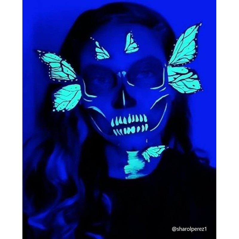 Paleta Neón, maquillaje corporal, base agua, hipoalergénico, COLIBRIX