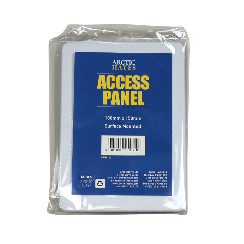 Arctic Hayes APS100 Surface Mounted Access Panel, White, 100 mm