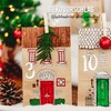 Papierdrachen 24 Advent Calendar Number Stickers - Gold | Number