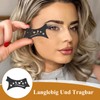 2 Stück Lidschatten Schablone，Wiederverwendbares Augen Make Up Hilfswerkzeug, Schwarz Augen