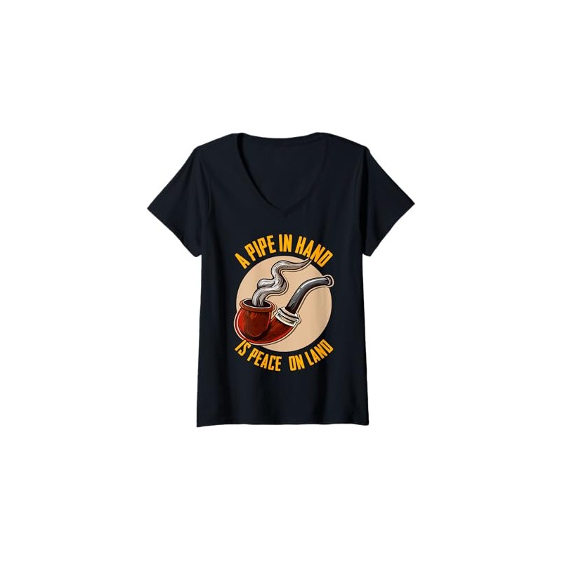 Womens A Pipe in Hand Is Peace on Land Pipe