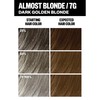IGK Permanent Hair Dye Color Kit | 7G Almost Blonde