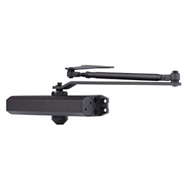 BRINKS Commercial - Heavy Duty Commercial Door Closer, Bronze Finish - Adjustable from Size 1 to Size 5 with a 180-Degree Opening Range