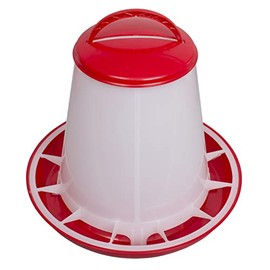 VOSS.farming Automatic Poultry Feeder for up to 1 kg Feed with Lid