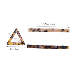 3Pcs Retro Leopard Print Hair Clips for Women Durable Acetic Acid Hairpins Patterns for Any Occasion Lightweight and Stylish Hair Accessories
