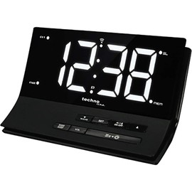 techno line WT 482 Funk alarm clock black Alarmzeiten 2