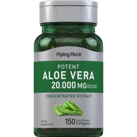 Piping Rock Aloe Vera Capsules 20000mg | 150 Softgels | Concentrated Extract Supplement | Non-GMO, 1개 / Piping Rock Aloe Vera Capsules 20000mg | 150 Softgels | Concentrated Extract Supplement | Non-GMO, 1개