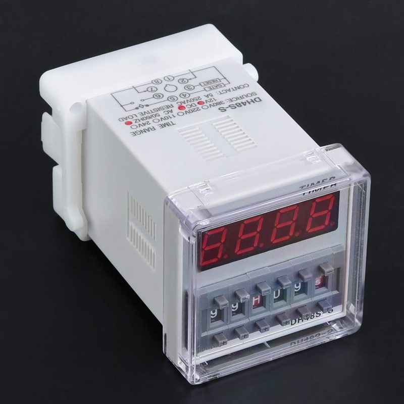 YWBL-WH Programmable Delay Time Relay Timer 0.1S-99H 8-Pin DH48S-S 12V/24V/380V(24V