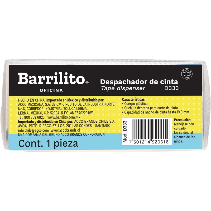 Barrilito Despachador de Cinta Mediano D333