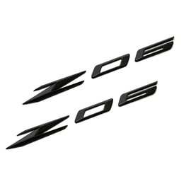 2Pcs Z06 Emblems 3D Badge Nameplate Letter Compatible with 2023-2024 C8 85623536 OEM Size (Glossy Black)