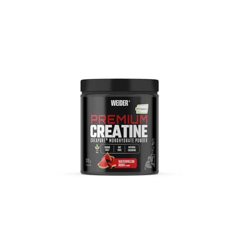 Weider Premium Creatine (375g) Watermelon Flavour, Creatine Monohydrate 100% Creapure