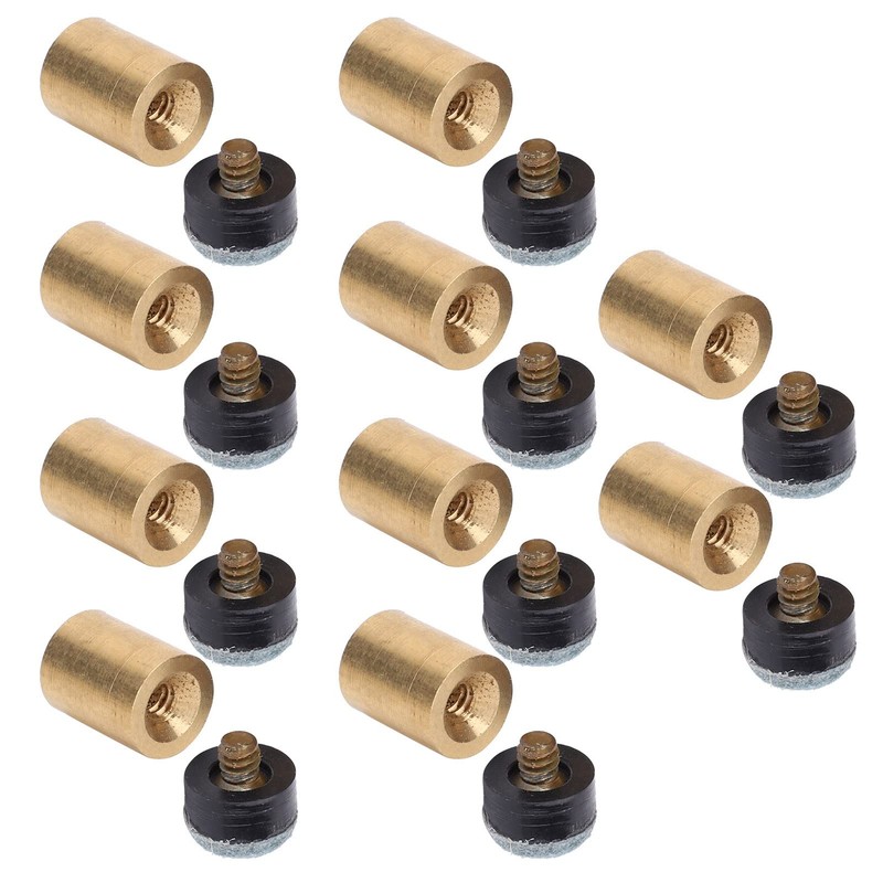 Ejoyous Pool Cue Tips, 10 mm, 10 Pieces, Snooker Cue